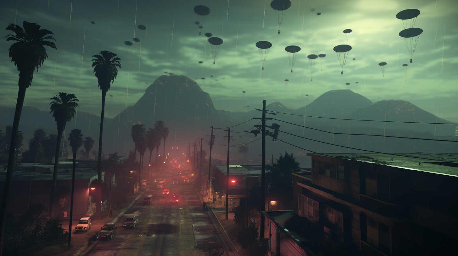 Alien Invasion in Los Santos, GTA 5 Style