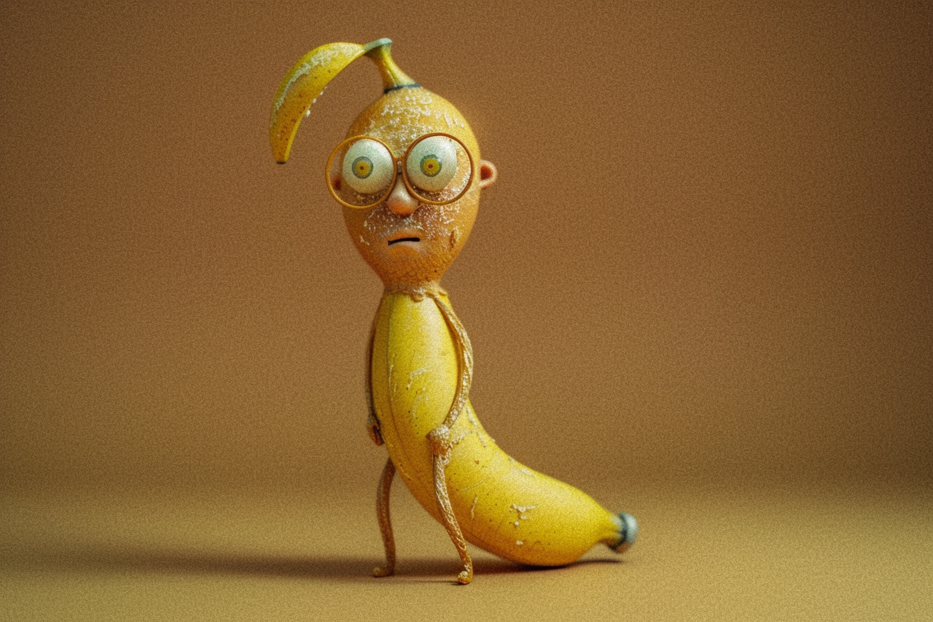 Alive banana wants to disappear