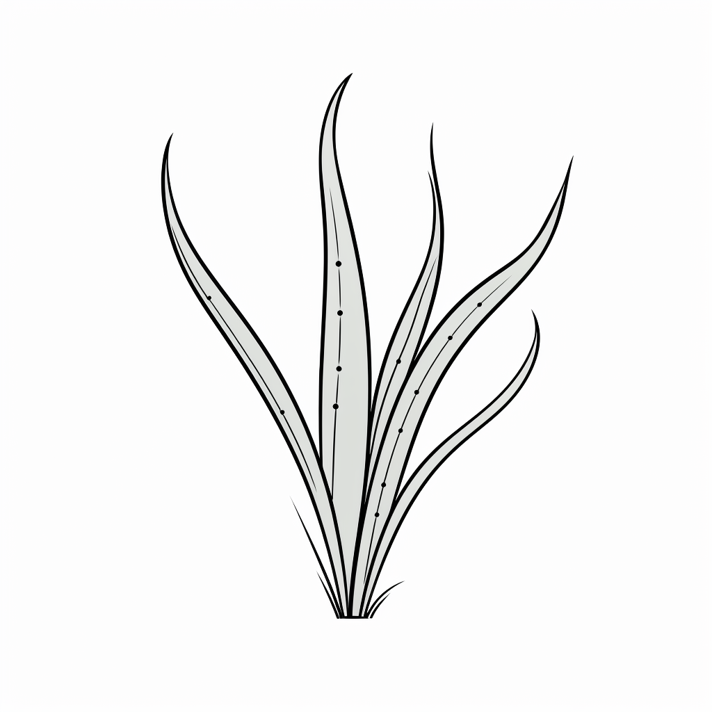 Aloe Vera Shape Doodle Style