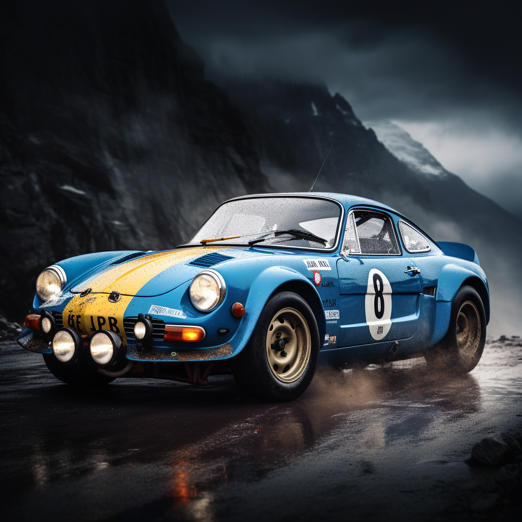 Sleek and stylish Alpine A110 car