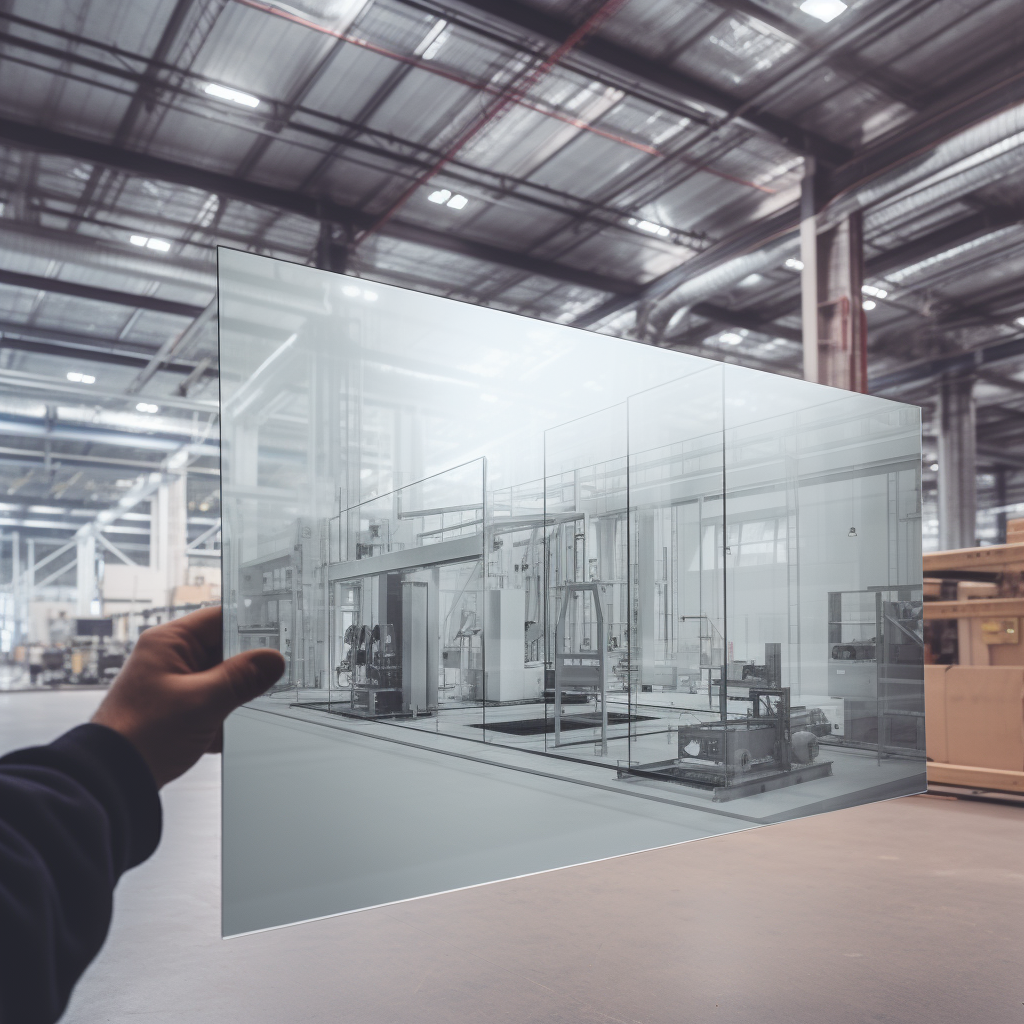 Employee working on aluminum window profile insulation