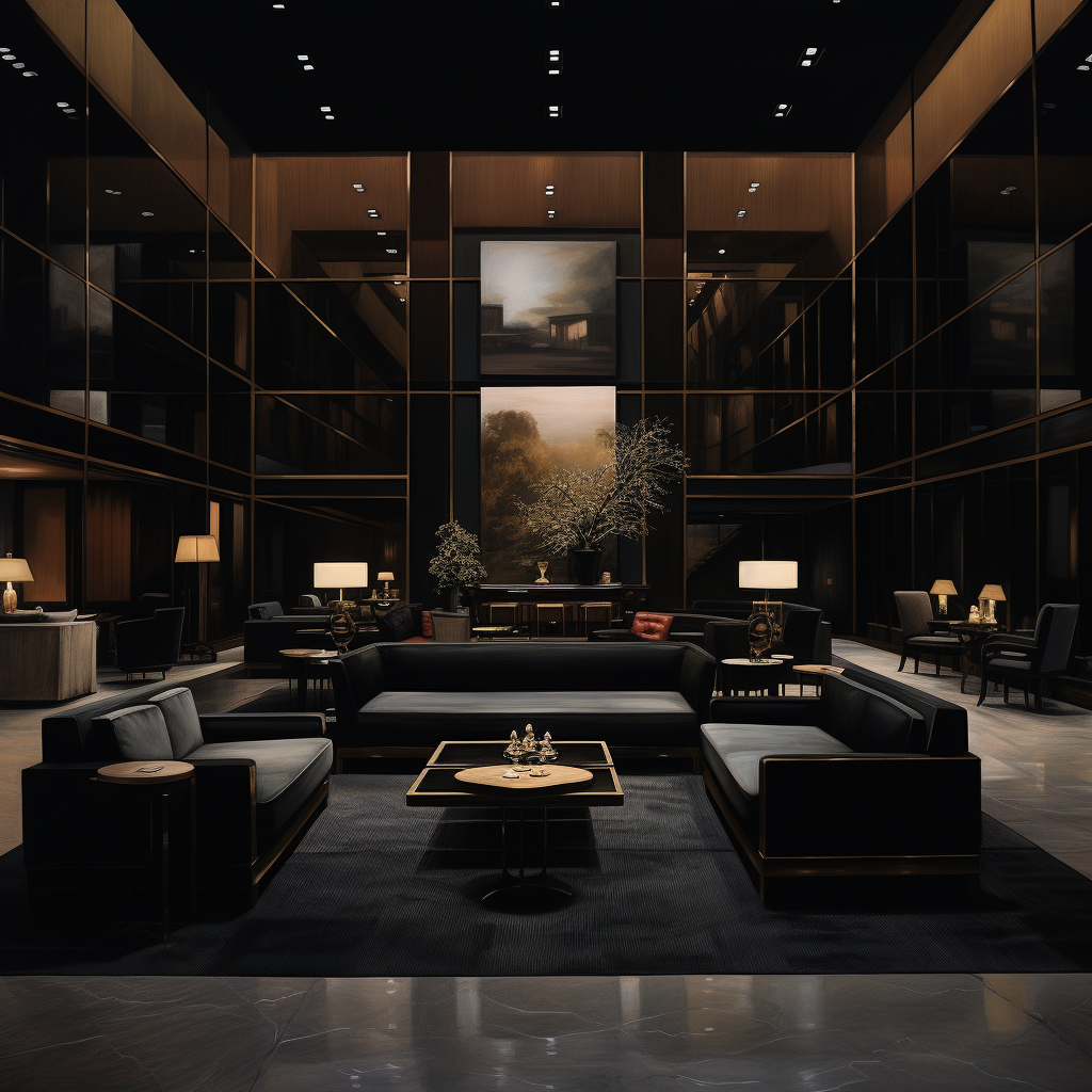 Minimalistic Aman Hotel Lounge Design