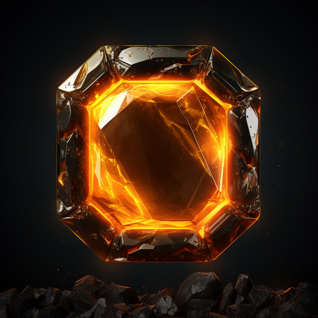 Amber Stone Logo Black Background