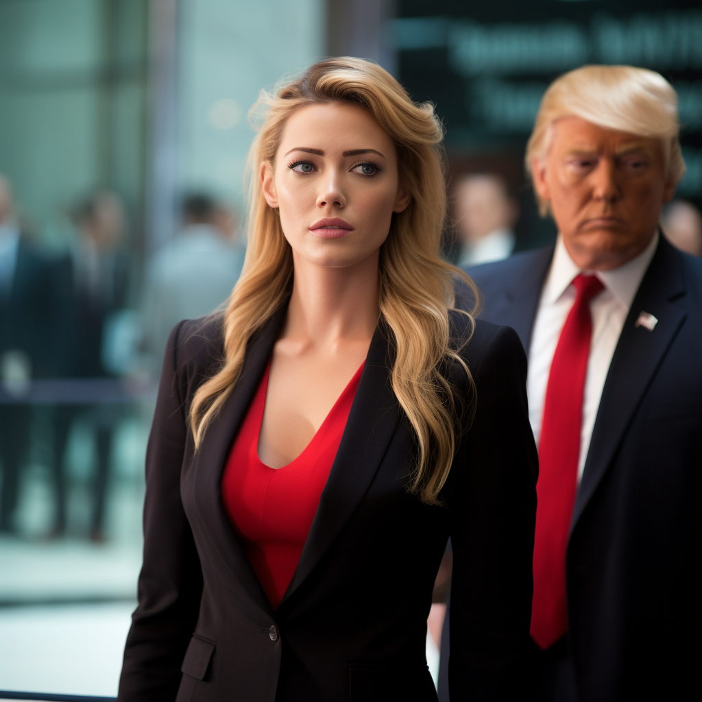 Amber Heard as Donald Trump