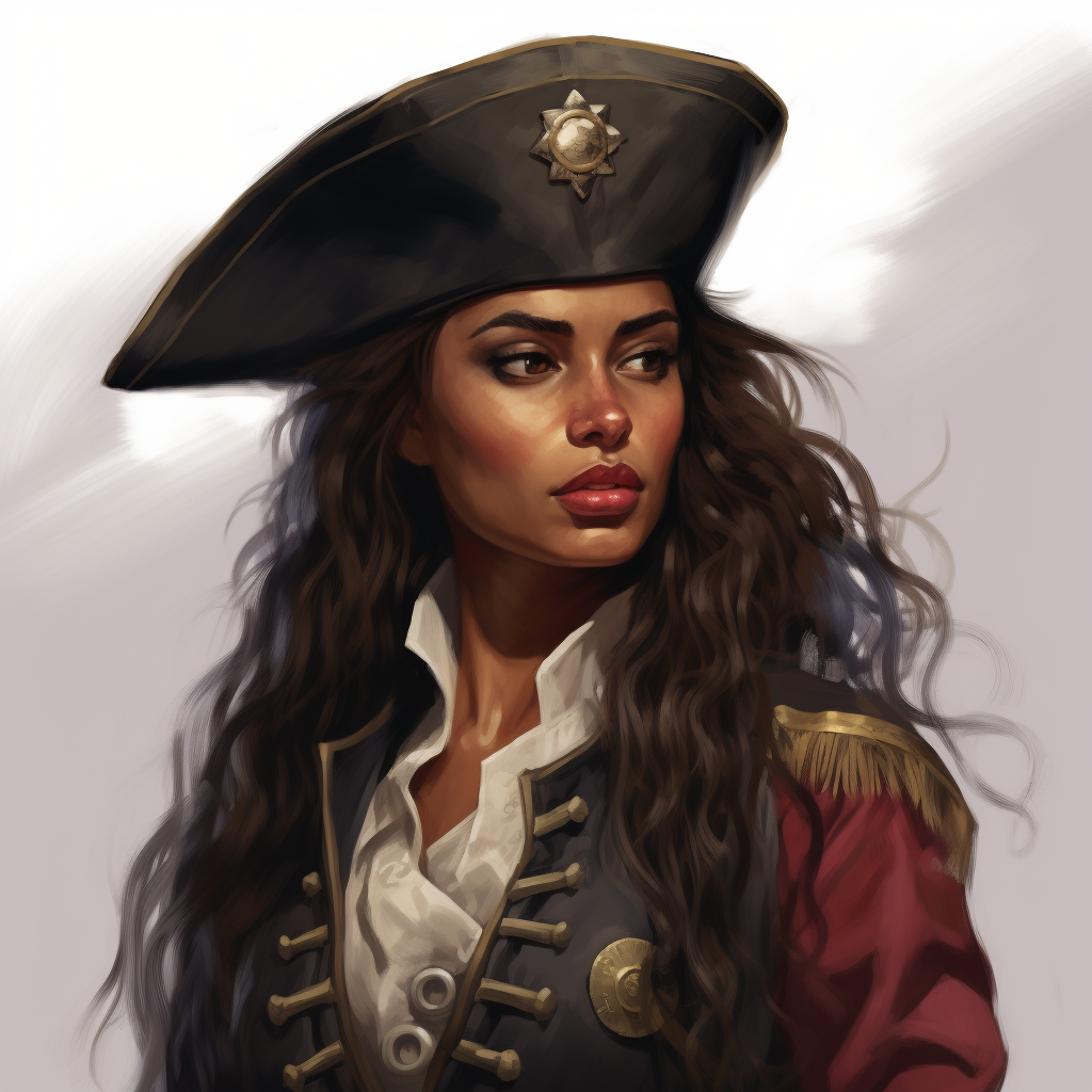 Ambessa from Arcane as a pirate captain