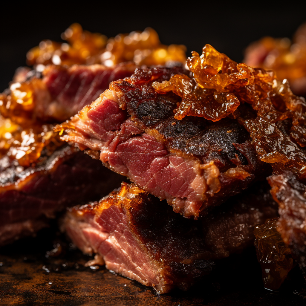 Crispy textured American beef dish