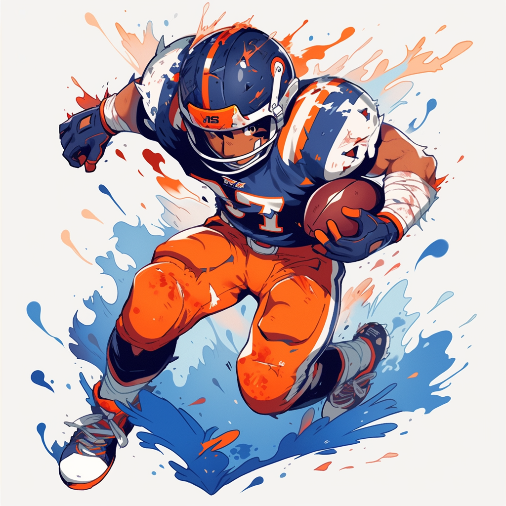 Playful American Football Boy Design