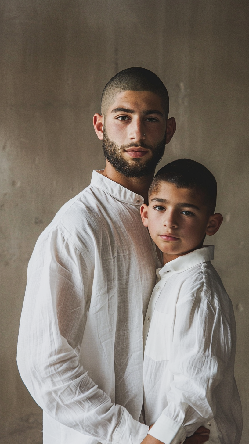 Hasidic young man portrait smiling