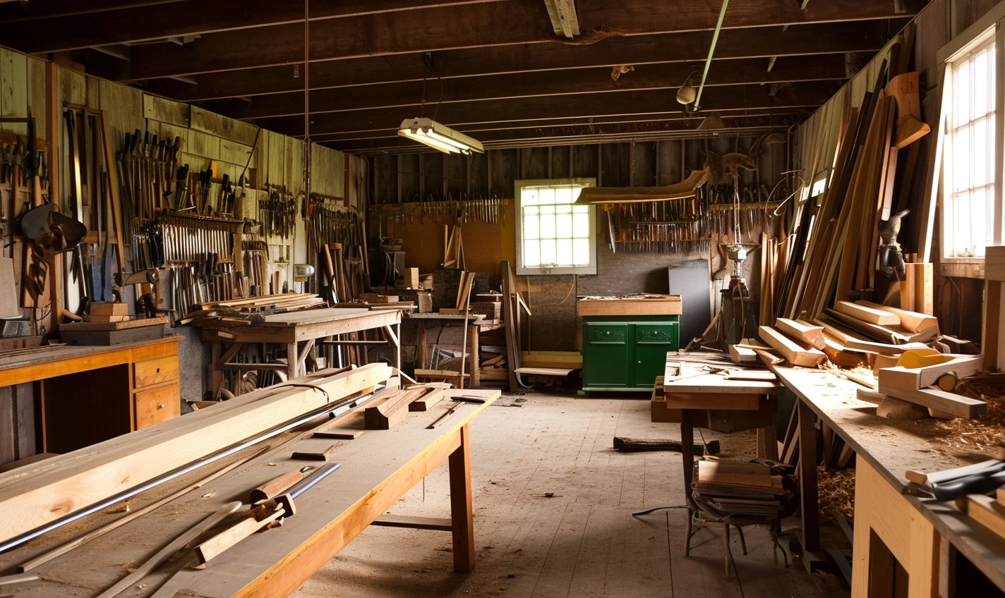 Traditional Amish Woodworking Shop