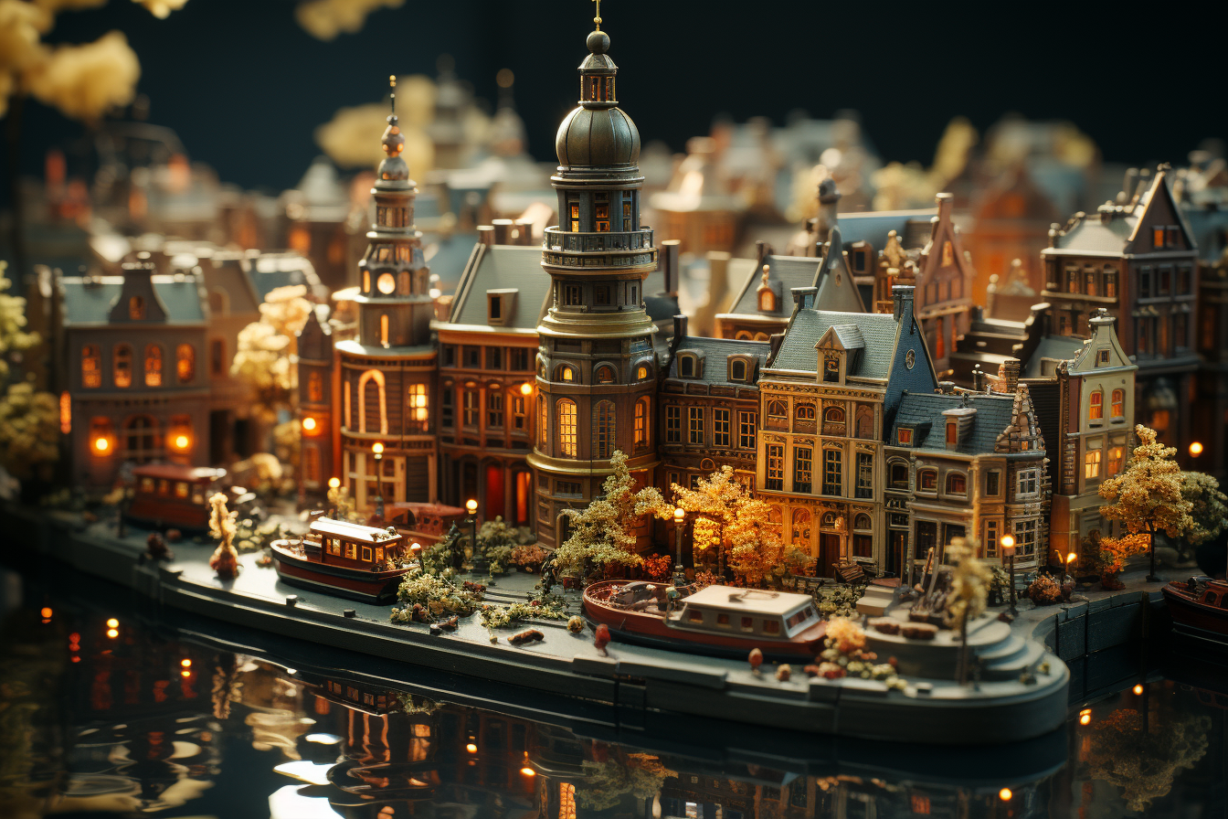 Beautiful Amsterdam with Tilt-Shift Effects