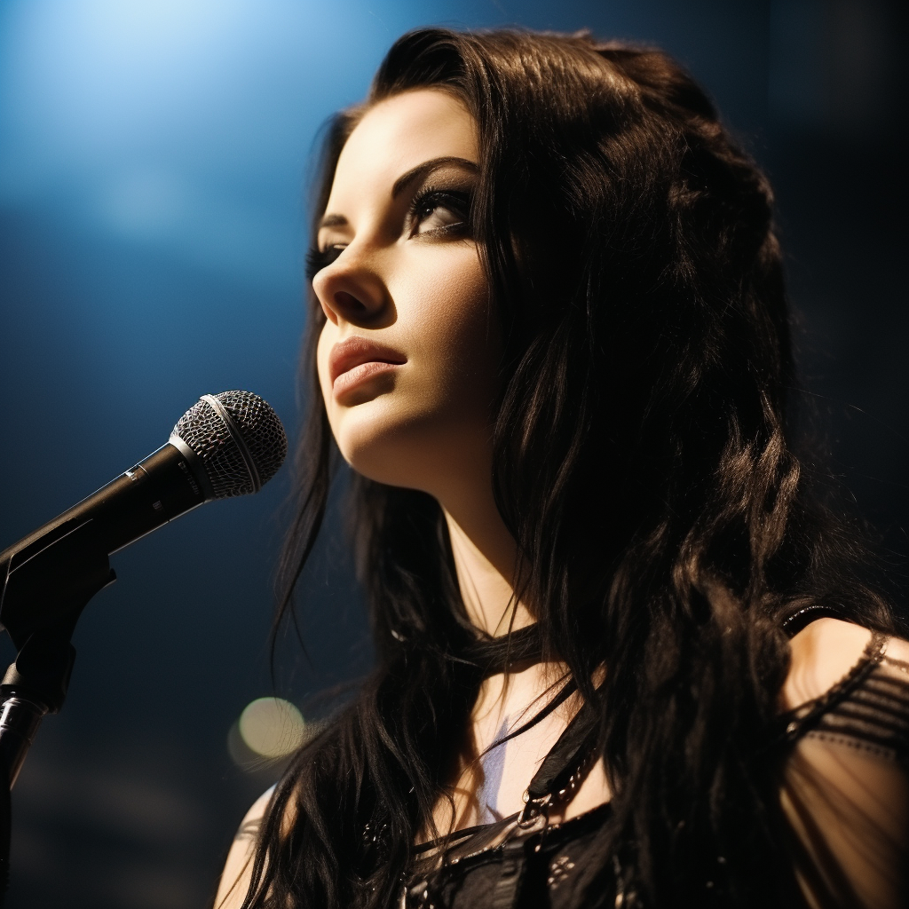 Amy Lee concert close-up