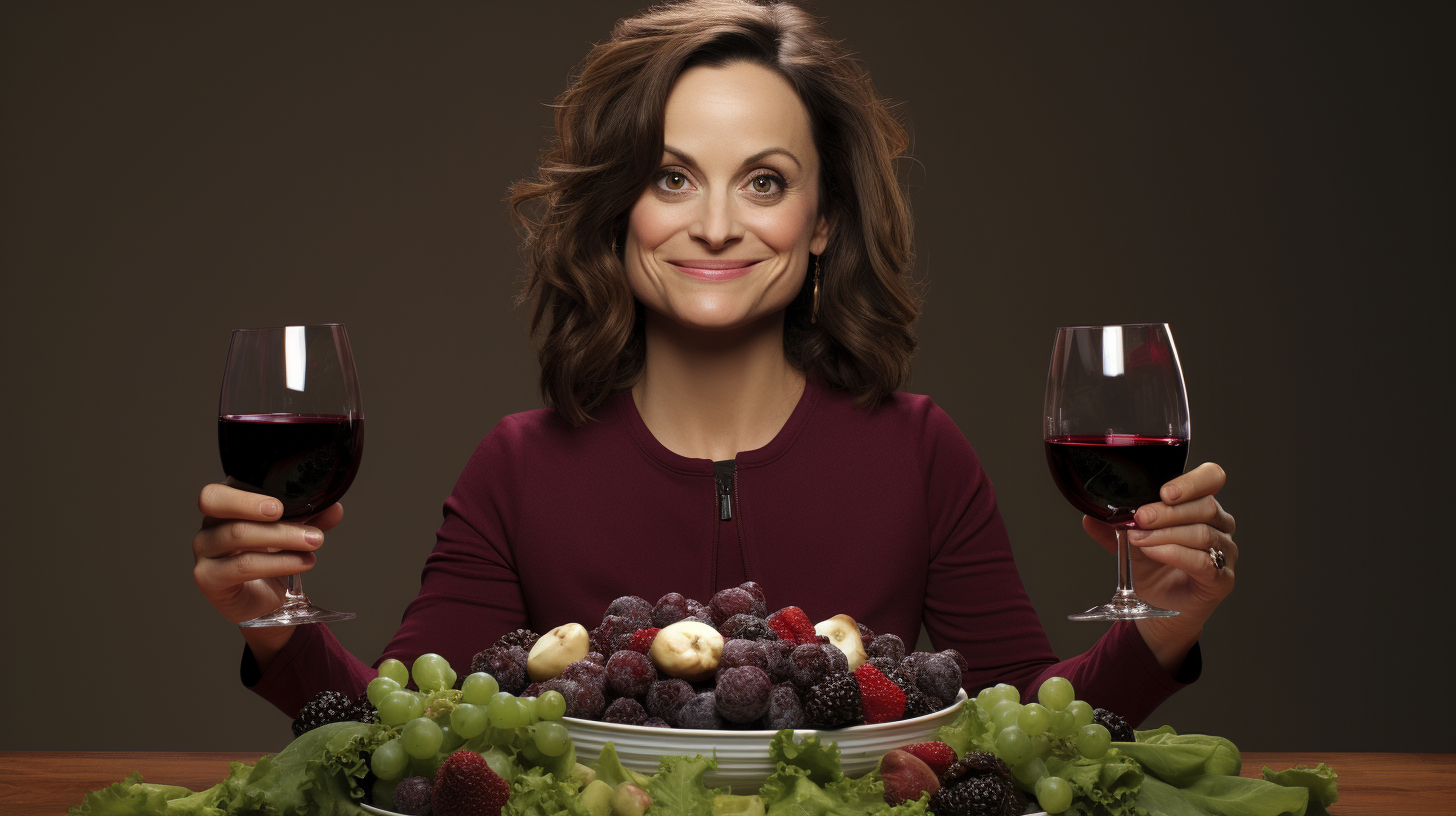 Amy Poehler and Tina Fey enjoying grapes