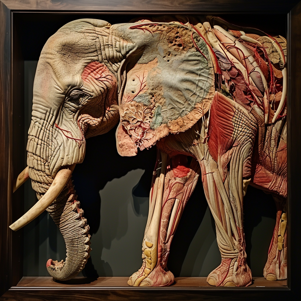 Cross-Section of Elephant Anatomy