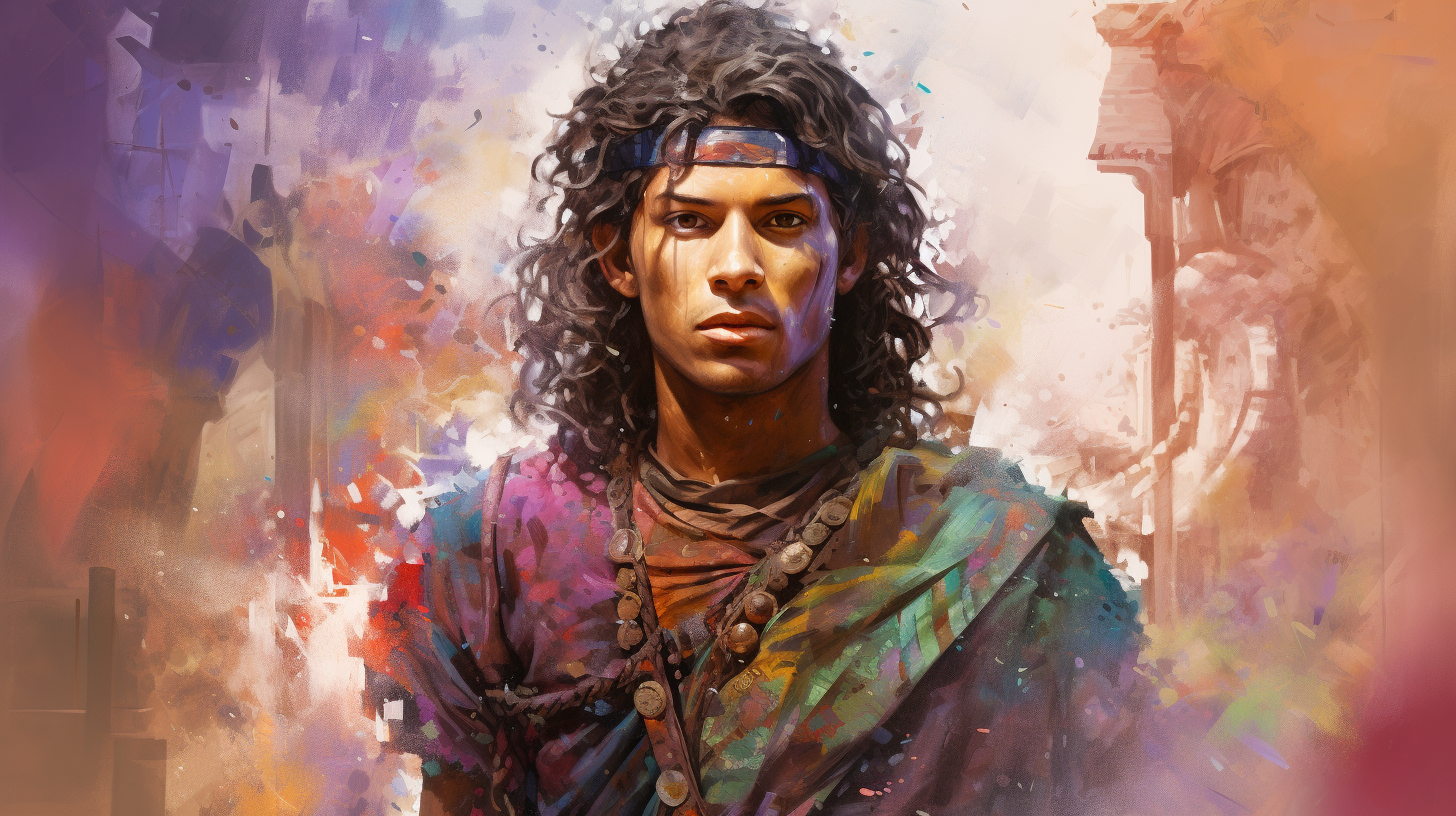 Painting of young Israelite man in Babylon