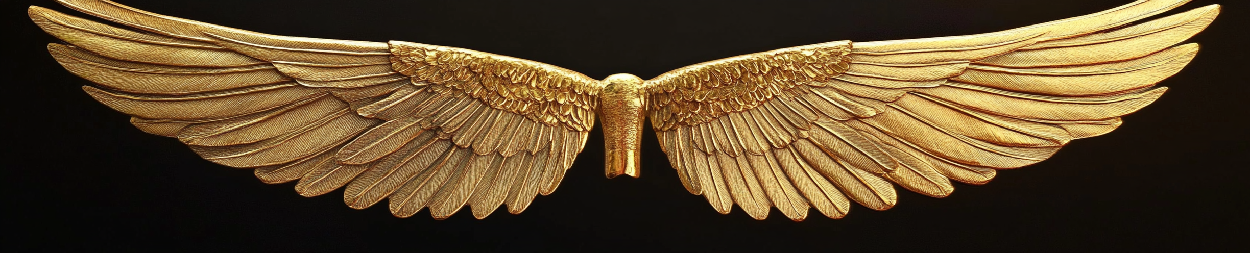 Egyptian gold winged jewellery design