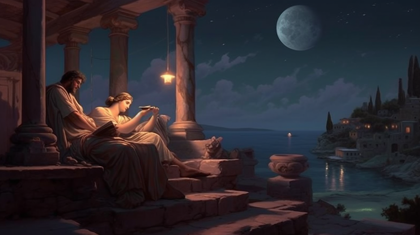 Ancient Greeks living by moonlight