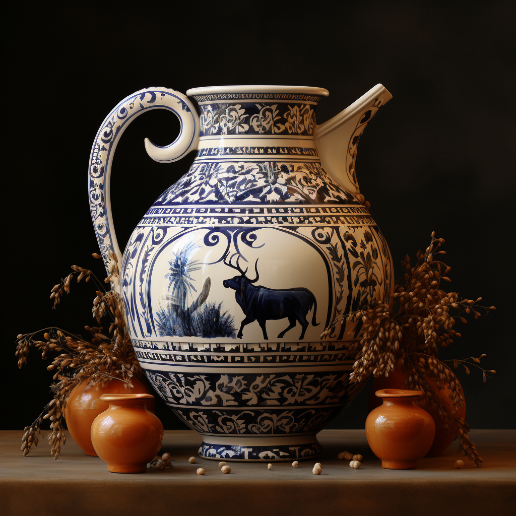 Ancient Greek Pot Art on Canvas