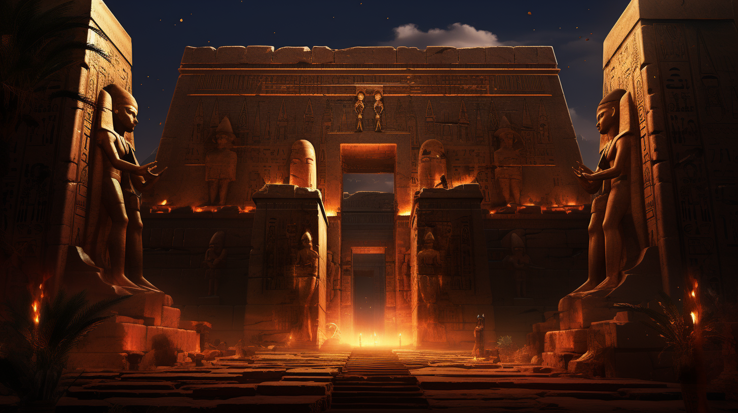 Ancient Horus Temple in all its glory