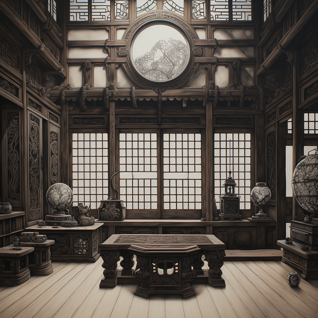 Japanese room with chest