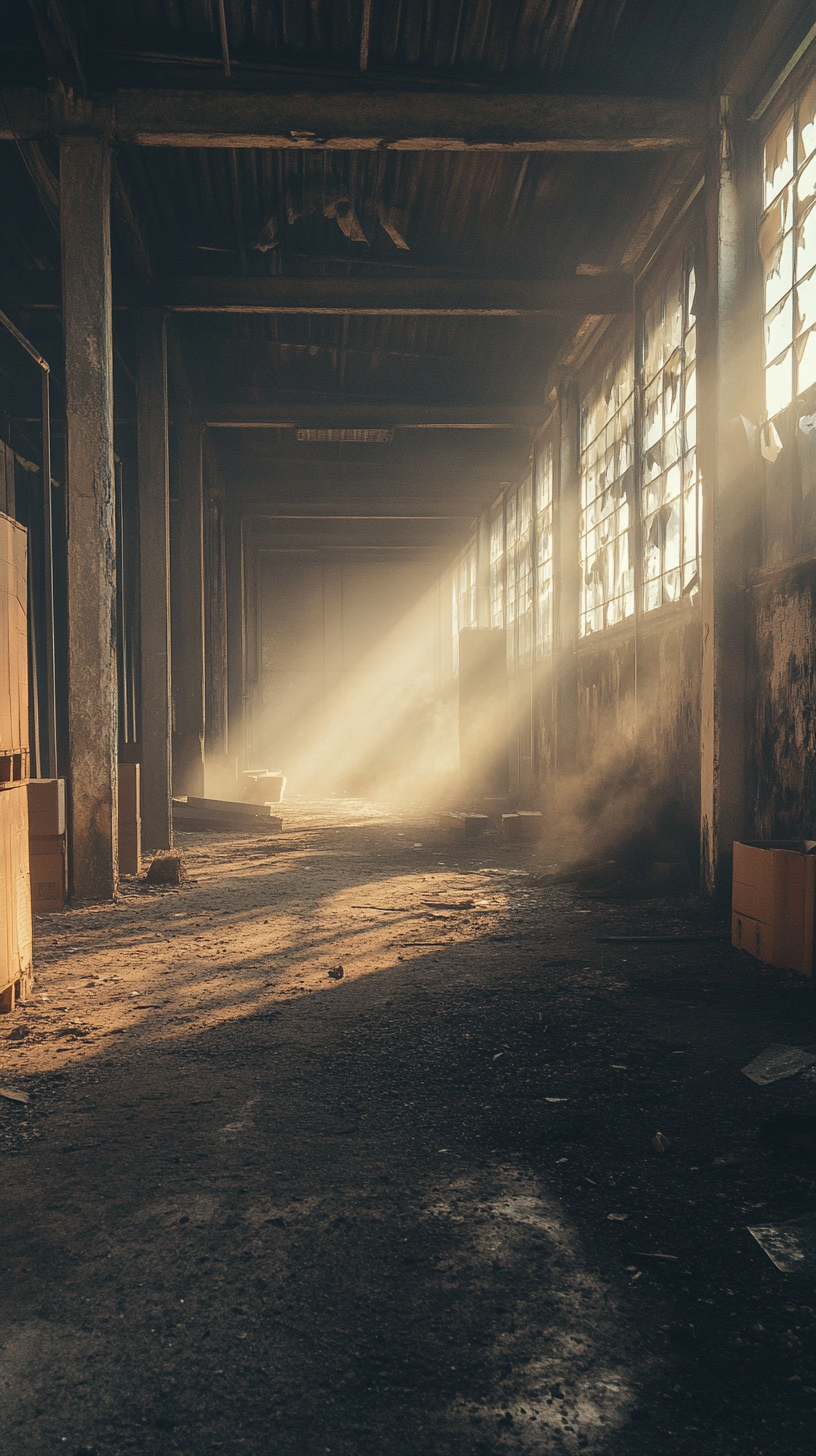 Ancient Warehouse Ecommerce Boxes Dust