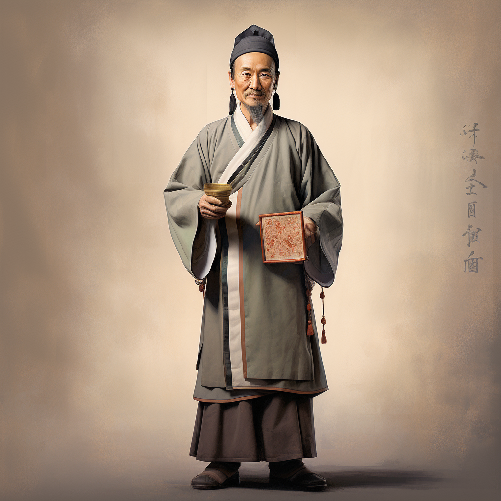 Kind and Wise Ancient Han Physician