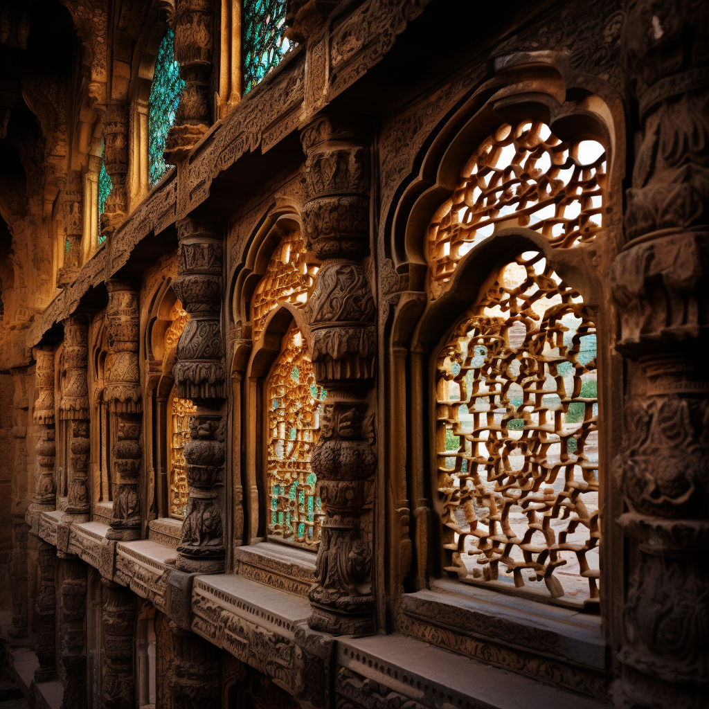 Ancient Indian glass architecture marvels