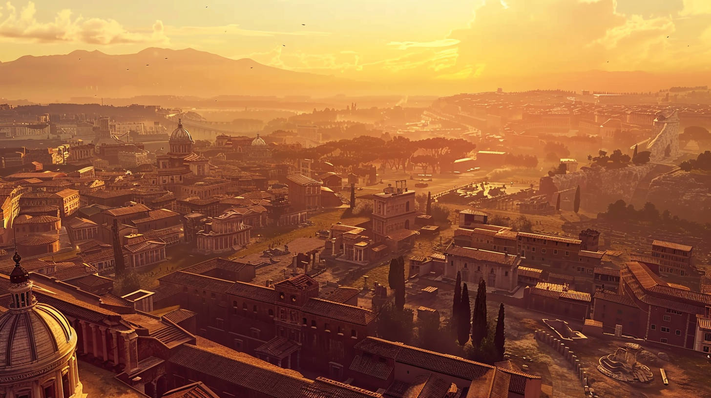 Prosperous Ancient Rome City Overview