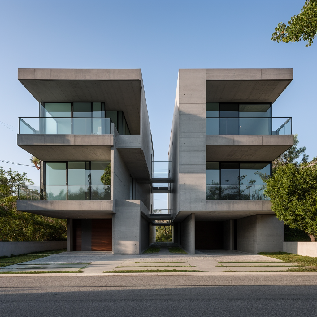 Residential apartment building by Tadao Ando