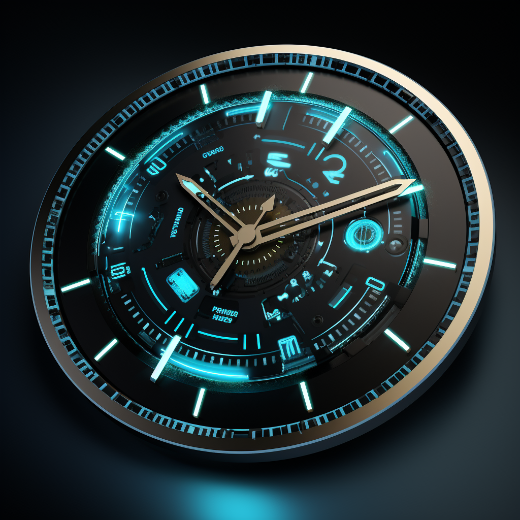 3D CGI Android clock widget