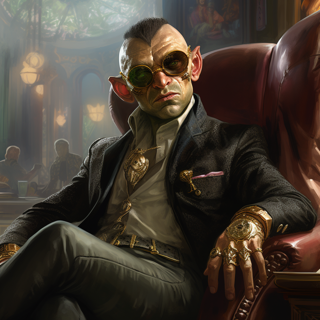 Android Halfling Mobster Portrait