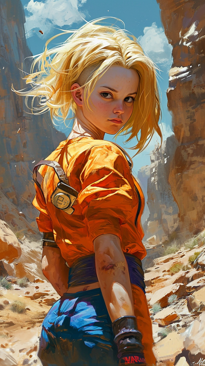 Ultrarealistic Android 18 Dragon Ball Z Art