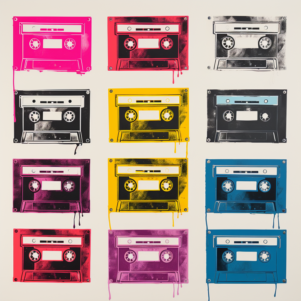 Andy Warhol audio cassette pop art