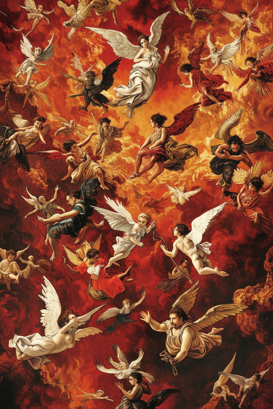 angels invading hell dadaism art