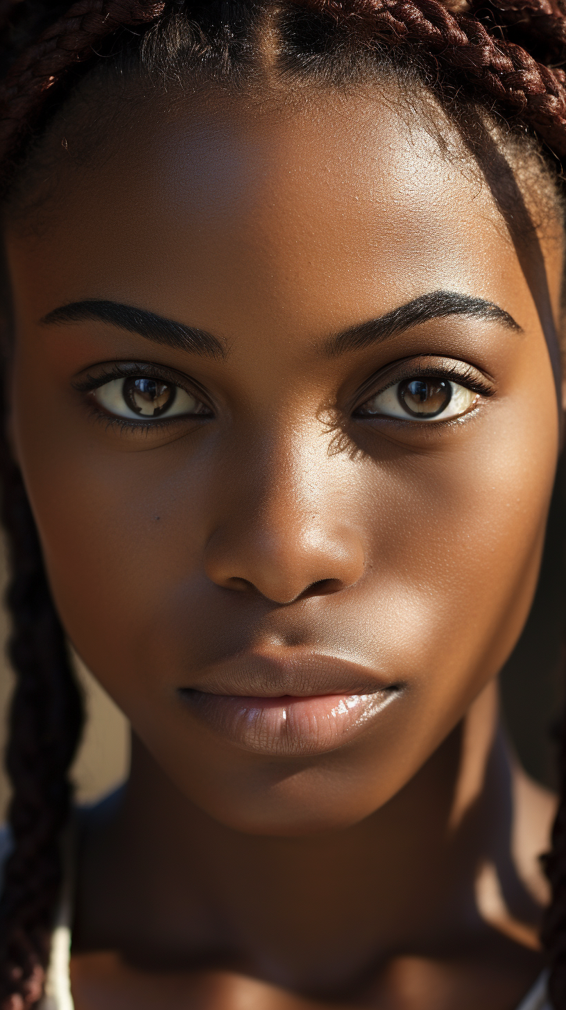 Close-up Portrait of Angolan Woman