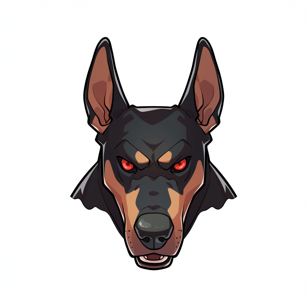 Angry Tiny Doberman Emoji