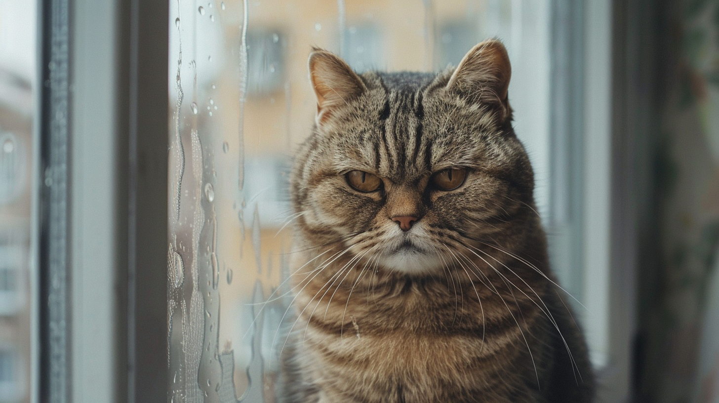 Angry Cat Window Room Raw