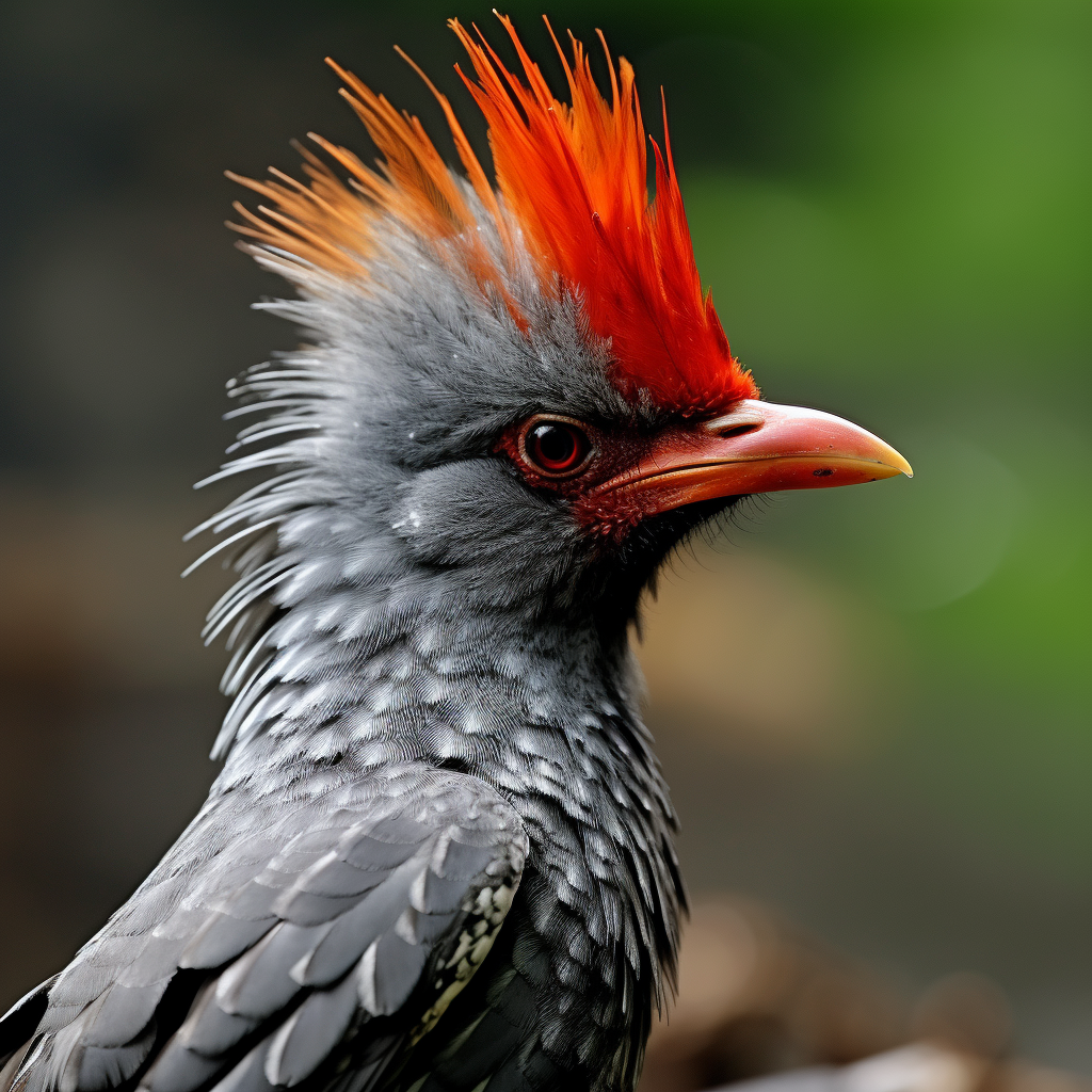 Angry bird with flaming spikes