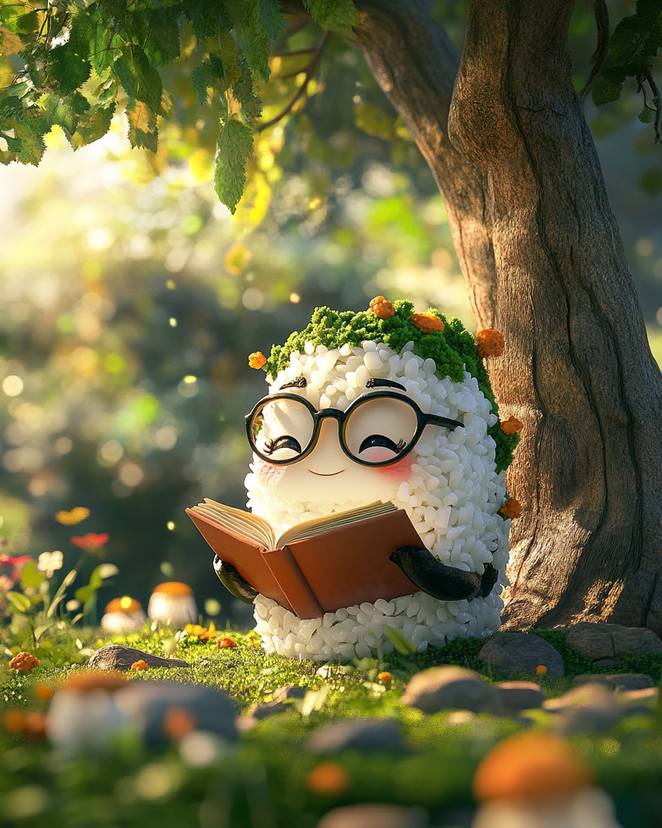 Sushi Roll Reading Book Garden