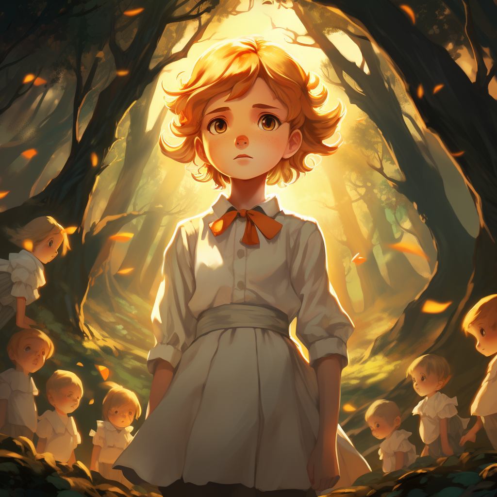 Emma from The Promised Neverland in Anime Style