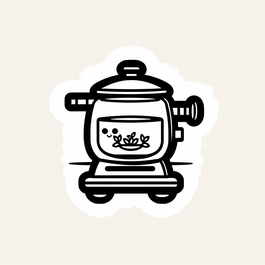 Simplistic anime rice cooker stamp