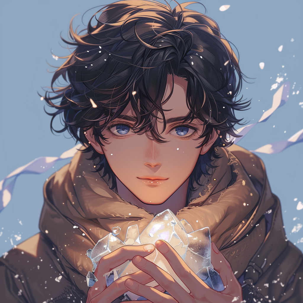 Anime Boy with Ice Hands