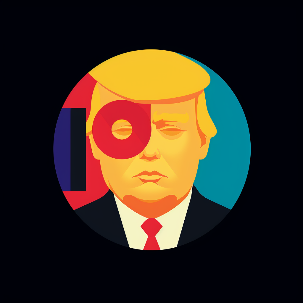 Anime Donald Trump Logo Design