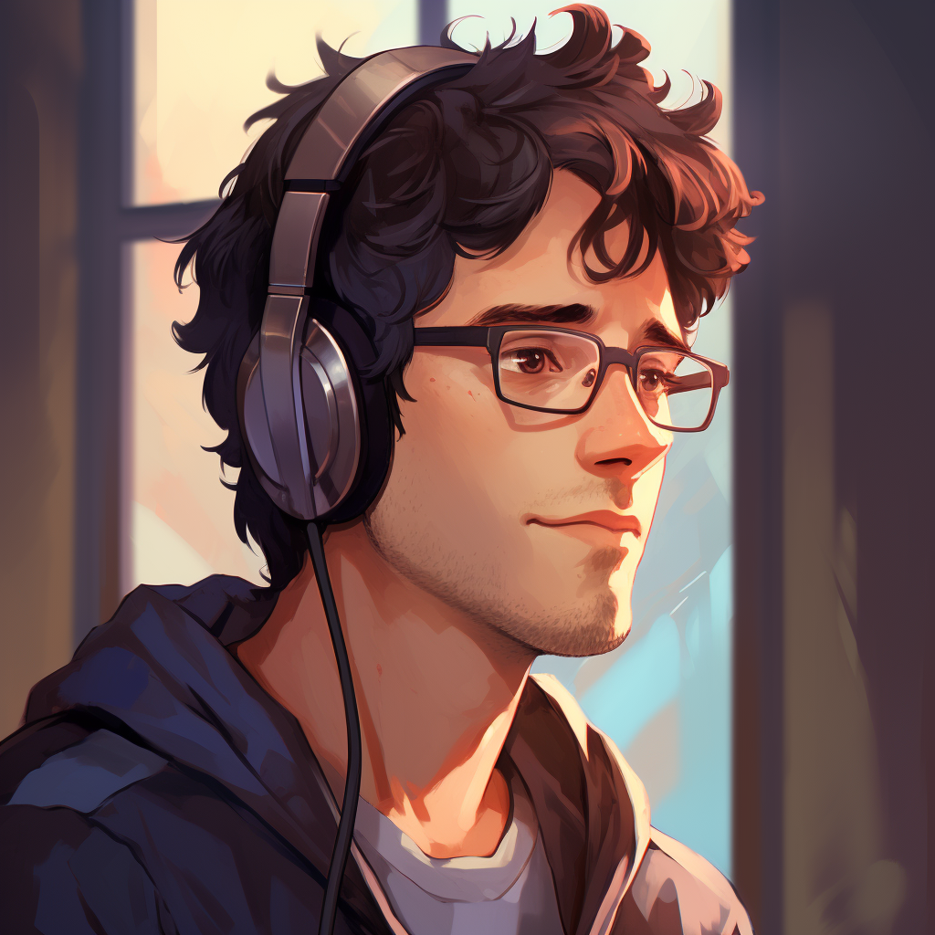 Anime style profile picture of game developer Michael Arkin