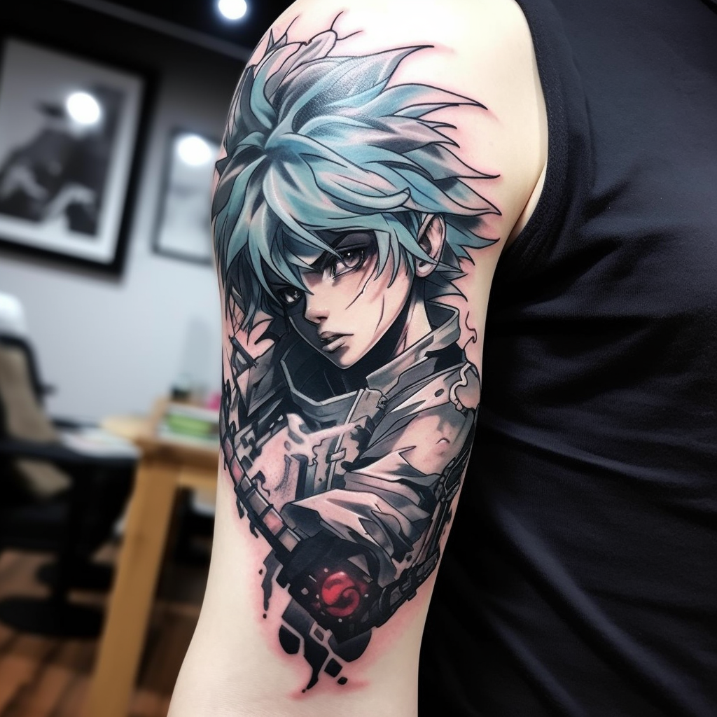 Anime male arm tattoo inspiration