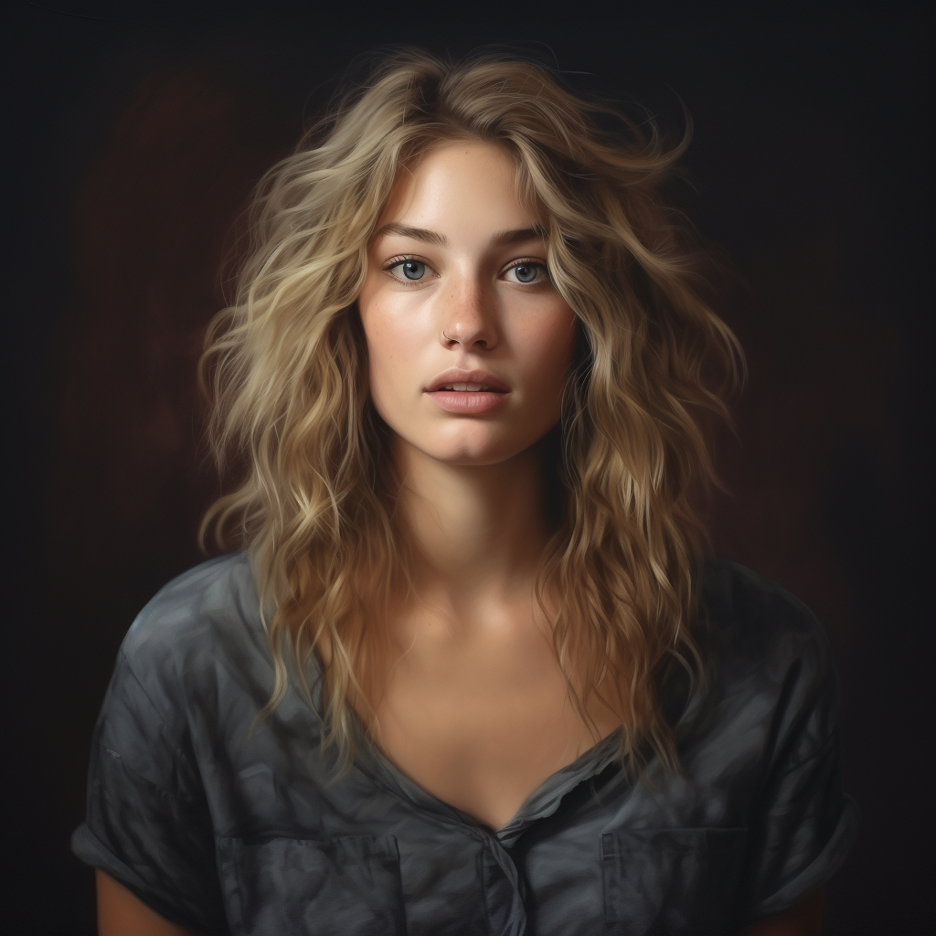 Realistic portrait of Anna Göldi