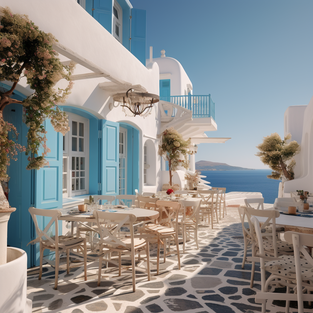 Stunning views of Ano Mera Mykonos