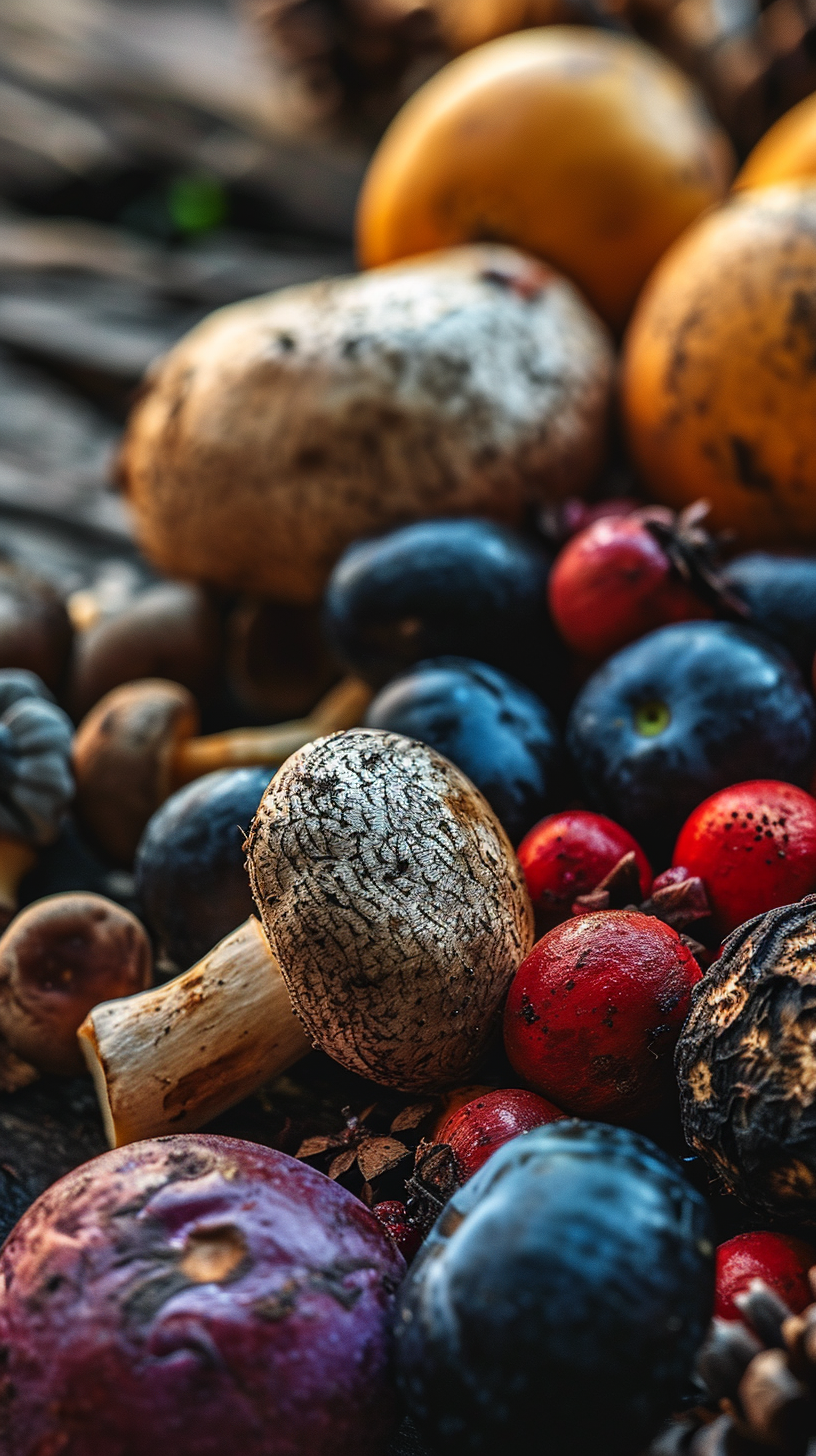 Antioxidant-Rich Mushroom Closeup