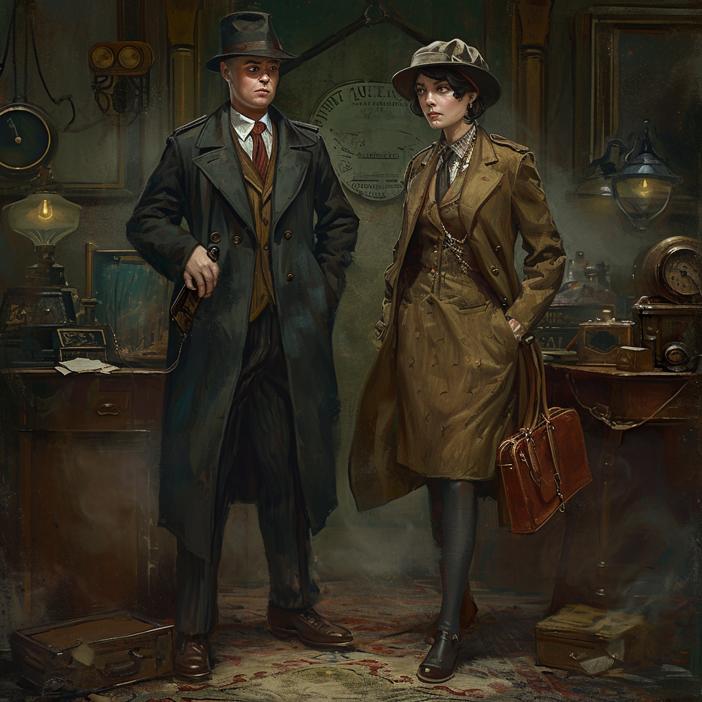 Two 1920s antique dealers playing Call of Cthulhu game