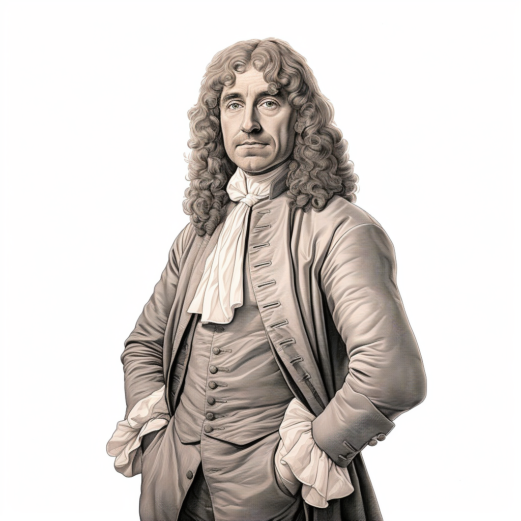 Antonie van Leeuwenhoek standing