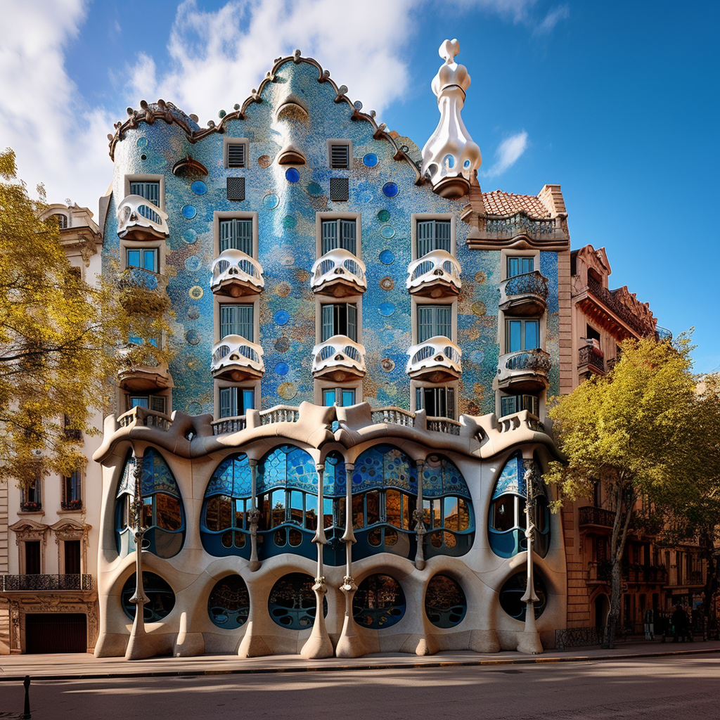 Stunning Antonio Gaudi House Facade